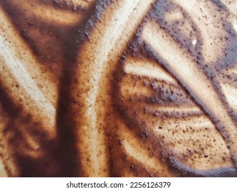 Coffee Dot Structure. Grain Drop Pattern. Embossed Grain Coffee Surface. Brown Coffee Sheet. Grain Tea Mark Parchment. Uneven Dye Spatter. White Coffee Vector. Brown Stain Texture. Dirty Worn Effect.