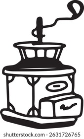 Coffee drawing, engraving, ink, line art, vector	
