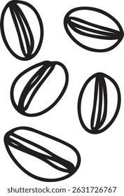 Coffee drawing, engraving, ink, line art, vector	
