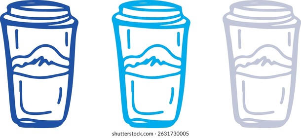Coffee drawing, engraving, ink, line art, vector	