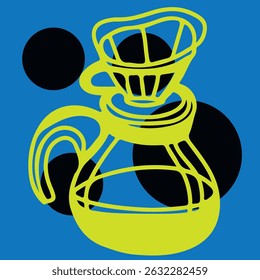 Coffee drawing, engraving, ink, line art, vector	
