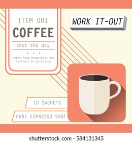 coffee drink ad/banner