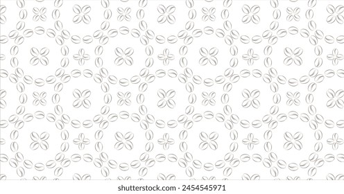 Fondo de la bebida de café, patrón, diseño para la decoración de la cafetería, impresión textil, Fondo de pantalla, embalaje. Granos de café