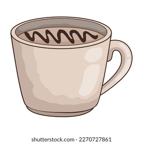 Kaffeegetränk auf Tasse-Ikone