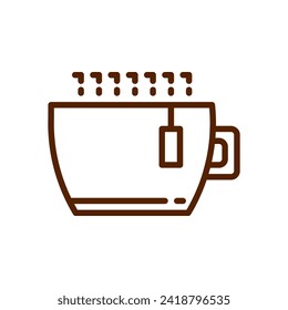 Coffee drink cup icon vector illustration. Suitable for various design purposes related to coffee, drinks and cafes.