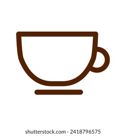Coffee drink cup icon vector illustration. Suitable for various design purposes related to coffee, drinks and cafes.