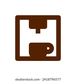 Coffee drink cup icon vector illustration. Suitable for various design purposes related to coffee, drinks and cafes.