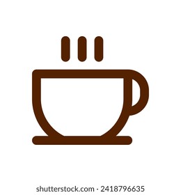 Coffee drink cup icon vector illustration. Suitable for various design purposes related to coffee, drinks and cafes.