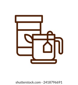 Coffee drink cup icon vector illustration. Suitable for various design purposes related to coffee, drinks and cafes.