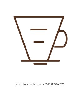 Coffee drink cup icon vector illustration. Suitable for various design purposes related to coffee, drinks and cafes.