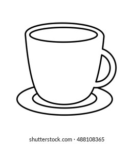 coffee drink cup icon vector illustration design