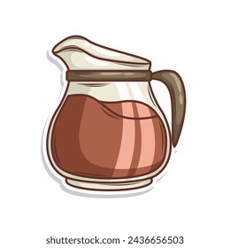 Coffee drink in cup illustration