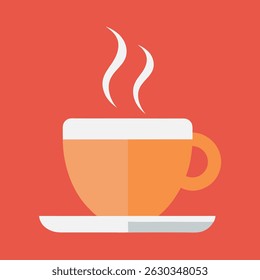 coffee drink cup with steam