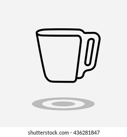 Coffee drink or cup of tea icon
