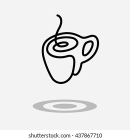 Coffee drink or cup of tea icon