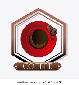 Coffee drink design, vector illustration eps 10.