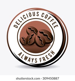 Coffee drink design, vector illustration eps 10.