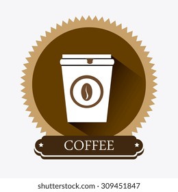 Coffee drink design, vector illustration eps 10.