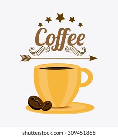 Coffee drink design, vector illustration eps 10.
