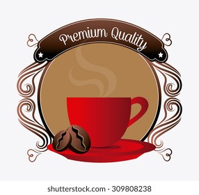 Coffee drink design, vector illustration eps 10.