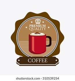Coffee drink design, vector illustration eps 10.