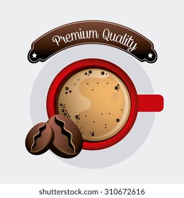 Coffee drink design, vector illustration eps 10.