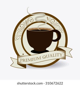 Coffee drink design, vector illustration eps 10.