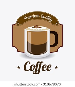 Coffee drink design, vector illustration eps 10.
