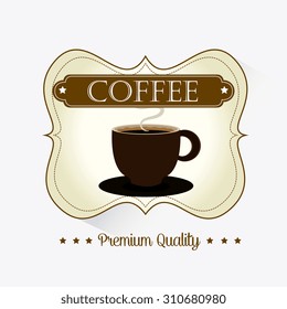 Coffee drink design, vector illustration eps 10.