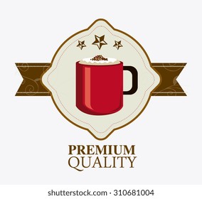 Coffee drink design, vector illustration eps 10.