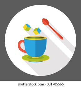 coffee drink flat  icon