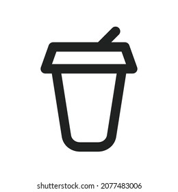 Coffee drink icon design for your work