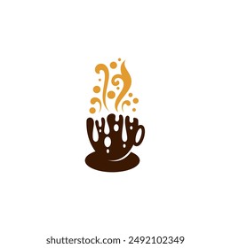 Coffee drink icon with a simple and attractive appearance