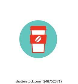 coffee, drink icon vector. brown, espresso, cup, caffeine, bean, cappuccino, latte, mocha, mug sign icon for web and mobile app