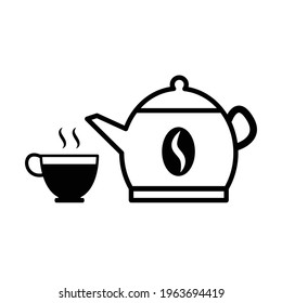 Coffee Drink Icon Vector On Trendy Design.