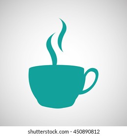 coffee drink icon in a white background, vector