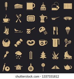 Coffee drink icons set. Simple style of 36 coffee drink vector icons for web for any design