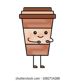 coffee drink kawaii character