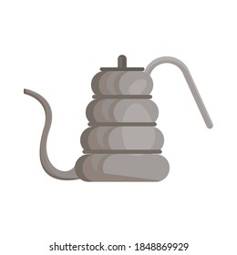 coffee drink kettle utensil icon vector illustration design