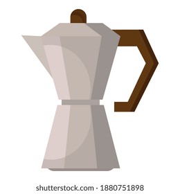 coffee drink kettle utensil icon vector illustration design
