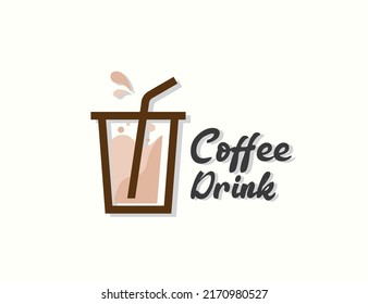 Plantilla de diseño del logotipo de bebida para café
