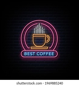 Coffee Drink Logo Neon Signs 