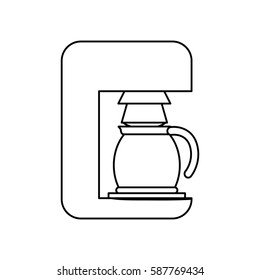 Coffee drink machine icon vector illustration graphic design