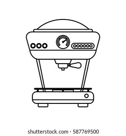 Coffee drink machine icon vector illustration graphic design