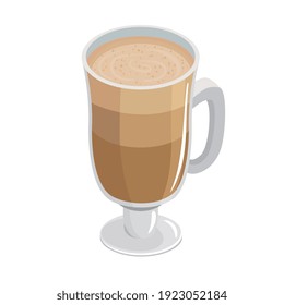 coffee drink milkshake cup icon vector illustration design