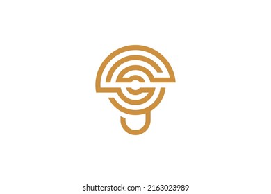 Coffee Drink Monoline Logo Vektor