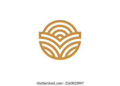 Coffee Drink Monoline Logo Vektor