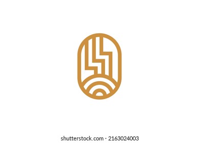 Coffee Drink Monoline Logo Vektor