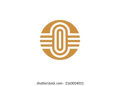 Coffee Drink Monoline Logo Vektor
