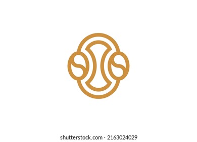 Coffee Drink Monoline Logo Vektor